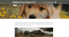 Desktop Screenshot of hiddenviewfarms.com