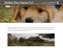 Tablet Screenshot of hiddenviewfarms.com
